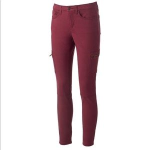 Utility skinny jeans